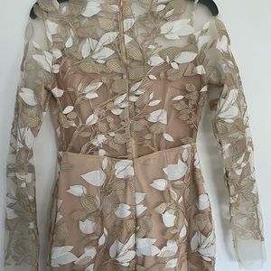 Gold and white dress